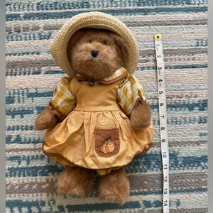 Boyds Bears Plush with Dress and detail Hat. Charming for collection or decor